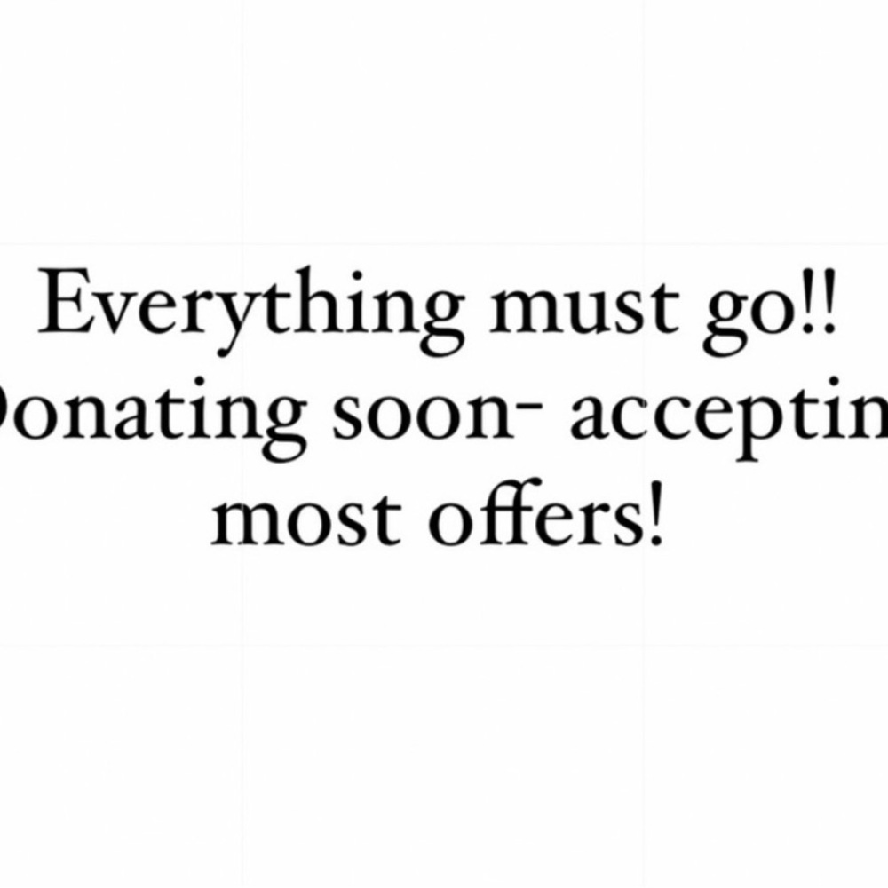 everything needs to go